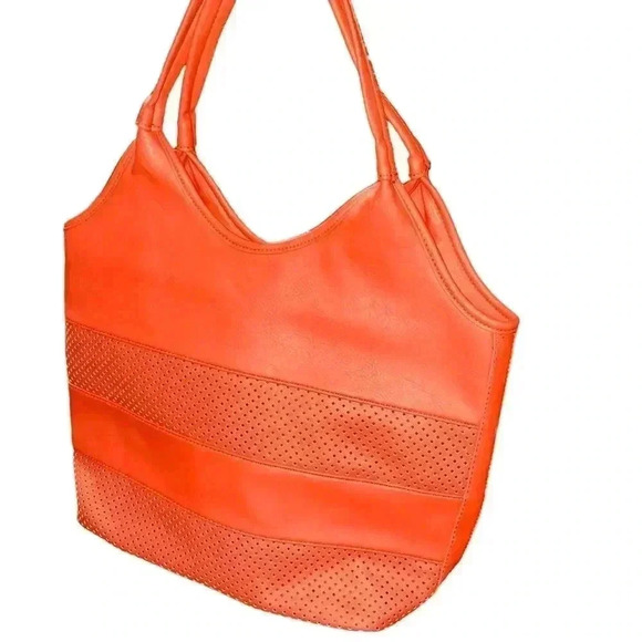 Beautiful Vibrant Tangerine Tote. - Picture 2 of 16